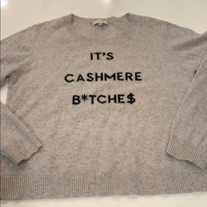 MILLY cashmere graphic sweater size Large